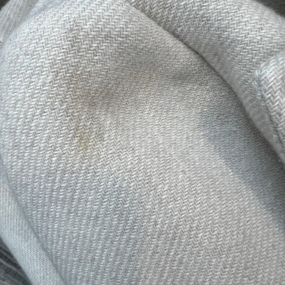 ZARA Long Wool Beige Coat Lined Knit Pockets Faux Fur Neck Back Slit Sz Medium M - Picture 7 of 12